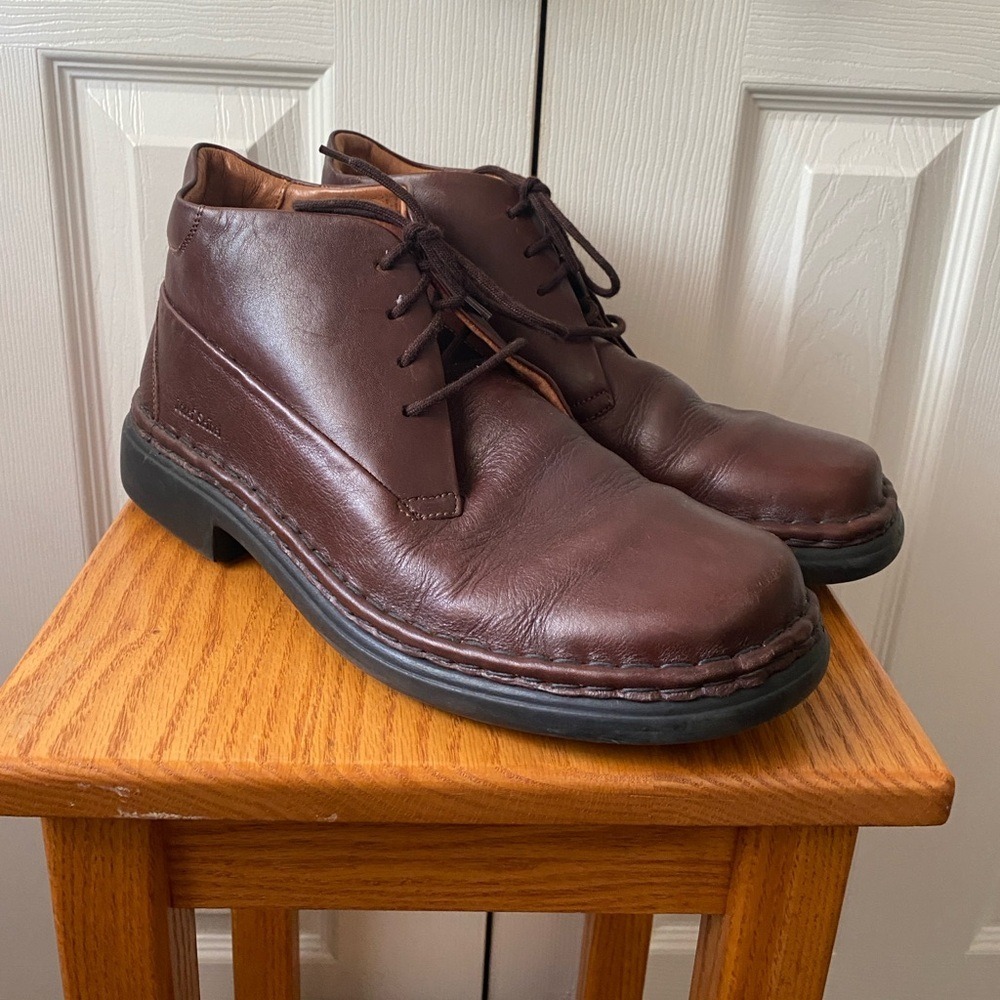 Josef Seibel Brown Leather Comfort‎ Lace-Up Chukka Boots SZ 45 (11-11.5 US)